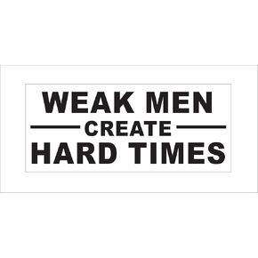 الرجال الضعفاء يصنعون أوقاتًا عصيبة ضد بايدن / برو ترامب - ملصق Desantis 2024 in Kuwait