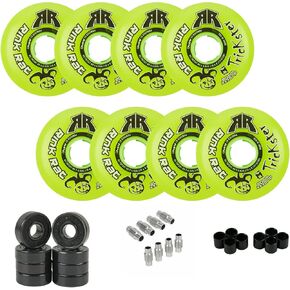 عجلات هوكي Trickster Roller 8 عبوات مع محامل سيراميك هجينة - اختر الحجم والصلابة in Kuwait