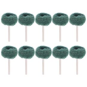 مجموعة 10 قطع من وسادات تلميع الحفر وعجلات التنظيف، ملحقات تلميع كاشطة غير منسوجة للمنظف الكهربائي، ملحقات تنظيف خضراء مزدوجة الطبقة لمثقاب الطاقة in Kuwait