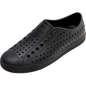 حذاء رياضي عصري خفيف الوزن للجنسين من Native Shoes Jefferson، Jiffy Black/Jiffy Black، 10 رجال/12 امرأة in Kuwait