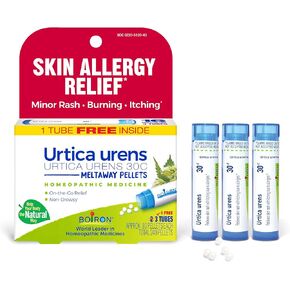 Boiron Urtica Urens 30C Homeopathic Medicine for Skin Allergy Relief with Itching, Minor Rash, or Burning - 3 Count (240 Pellets) in Kuwait