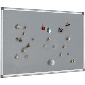 BIBOC 24 × 36 بوصة لوحة الفلين ، لوحة إعلانات ، لوحة محسوسة ، لوحة دبوس ، لوحة إشعار ، لوحة مذكرة للمنازل أو المكاتب ، 24 × 36 بوصة ، إطار الألمنيوم الفضي in Kuwait