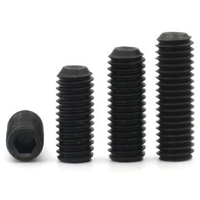 M2 M3 M4 M5 M6 M8 M10 Grade 12.9 Carbon Steel Hexagon Hex Socket Headless Cup Point Concave End Set Grub Screw Bolt(45mm (10pcs)) in Kuwait