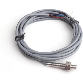 مفتاح مستشعر حثي صغير من الفولاذ المقاوم للصدأ IP65 مفتاح القرب المقاوم للماء مع كابل 2 متر M4 M5 M6 ثلاثة أسلاك NPN PNP(M5، NPN NC) in Kuwait