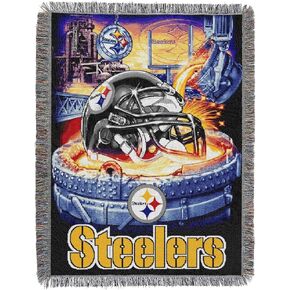 Northwest NFL Pittsburgh Steelers Unisex-Adult Woven Tapestry Throw Blanket, 48" x 60", Home Field Advantage in Kuwait
