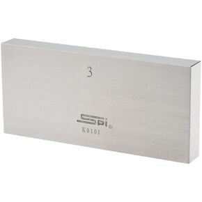 SPI Rectangle Steel Gage Block, 3 Inch, Grade AS-1, NIST Certified in Saudi Arabia