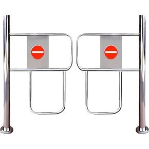 بوابة متأرجحة لمداخل السوق بوابة أمان ذاتية الإغلاق مع نوابض باب أحادي الاتجاه لساحات المستودعات (1.7 * 1 م) in Kuwait