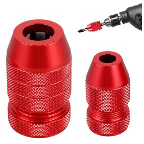 2 Pcs Drill Depth Stop Collar Set, Adjustable Aluminum Drill Bit Stopper with Protective Nylon Inner Ring, Fits 5/64"-7/16" Bits, Precision Depth Controller for Woodworking & Plastics in Kuwait