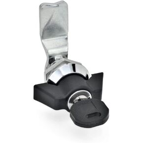 قفل Ganter Normelemente GN 115-SCT-4 مع مفتاح أسطواني، تشغيل بمقبض على شكل حرف T، حامل مقاس A: 4 مم in Kuwait