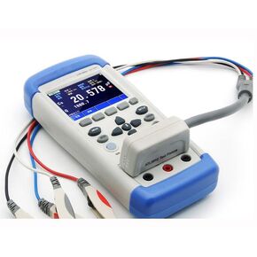 Digital LCR Bridge Portable LCR Meter with Touch ScreenMeasurement Frequency 100Hz 120Hz 1kHz 10kHz Source Resistance 100Ω Display Reader 49999 Test Functions L C R Z in Kuwait