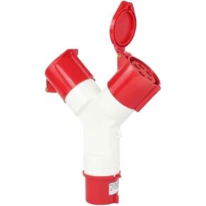 Waterproof industrial aviation and socket one in two out Y type 3/4/5 core 16A32A non-explosion-proof three-phase power(5 core 32A) in Kuwait