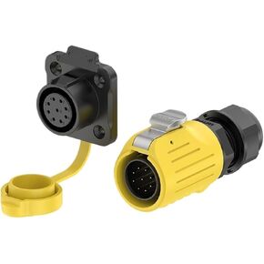 Waterproof aviation EW-LP20 flange plastic 2-14 core welding yellow led screen power industrial connector(EW-LP20-2P 20A) in Kuwait
