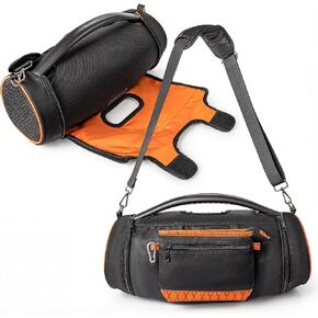 حزام حمل للسفر لـ JBL Boombox 3 2 1/Boombox 3 مكبر صوت محمول مقاوم للماء واي فاي، حزام كتف مع غطاءين جانبيين، حقيبة حمل للسفر لـ JBL Boombox 3 (حقيبة فقط) in Kuwait