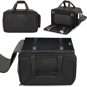 حقيبة حمل مكبر الصوت متوافقة مع QSC K8، حقيبة تخزين محمولة مع إسفنجة سميكة لخزائن مكبر الصوت المدمجة مقاس 8 بوصات، وتخزين الميكروفون، والكابل، ومحول للحفلة، والفرقة، والبروفة، والحقيبة فقط in Kuwait