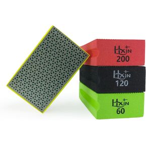 وسادة تلميع يدوية ماسية، كتلة سنفرة ماسية، وسادات سنفرة إسفنجية ماسية مدعومة بالإسفنج لتلميع الطحن الرطب أو الجاف للجرانيت والرخام والبلاط والسيراميك الزجاجي (1، 60 # مكعب) in Kuwait