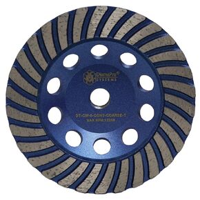 DT-CW-5-CONT-COARSE-T عجلة كأس لتلميع الخرسانة توربو ذات حافة مستمرة 5 بوصة للزوايا الدائرية، خشنة in Kuwait