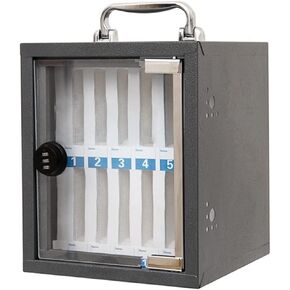 صندوق تخزين الهاتف الخليوي 12/24/36/48/60 فتحة معدنية جدار خزانة الهاتف مع قفل مجمع حامل الهاتف للمدرسة الفصول الدراسية (36) in Kuwait