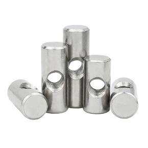 Stainless Steel Barrel Cylindrical Pin，Cross Hole 304 Stainless Steel Barrel Nuts M4 M5 M6 for Wood Furniture Pack of 5(OD10 M6x20(5PCS)) in Saudi Arabia
