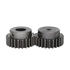 Steel Heavy Duty Motor Pinion Gear Cylindrical Gear 1.5M-23T/24T Bore 6mm Teeth Thickness 12 Mm Blackening Carbon Steel Gears for Transmission(1.5M23T) in Saudi Arabia