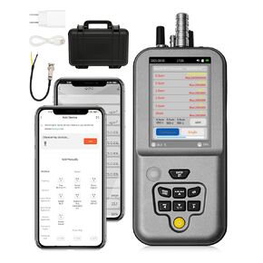 Dust Particle Counter, WapoRich PM2.5 PM10 Particle Counter Meter with Tuya APP, Detects 0.3/0.5/1.0/2.5/5.0/10µm, AQI Air Quality Monitor w/Temp & Humidity for Indoor Cleanroom in Kuwait