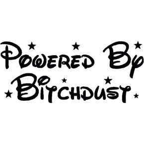 StickerDad Powered by Bitchdust (tm) Vinyl Decal Size for Windows, Walls, Bumpers, Laptop, Lockers, etc. (Blue, 6 Inches) in Kuwait