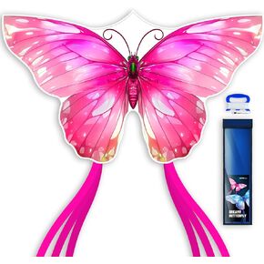 Colorful Butterfly Kite,Easy to Fly Large Outdoor Kite for Kids & Adults, Beach & Park Toys with Durable Nylon, Family Fun Activities in Kuwait