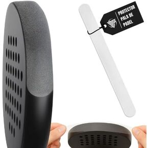 واقي مضارب البادل الشفاف + ملصق البادل - واقي مضارب الباديل الشفاف ذو النهاية الخشنة لحماية أكبر 35 × 370 مم in Kuwait