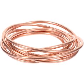 Balacoo 2m 4x0.5mm أنابيب النحاس الناعمة لفائف التبريد النحاس أنبوب لمكيفات الهواء والمجمدات رقيقة الجدران 3mm معرف لتطبيقات Hvac in Kuwait