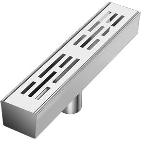 Stainless Steel Trench Drain Kit - 25x5x5cm Grate System for Garden, Sidewalk, Parking, Bathroom, Patio & Deck - Durable Drainage Channels & Grating Solutions in Kuwait