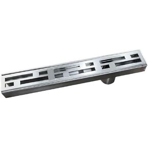 الفولاذ المقاوم للصدأ حديقة درب مياه الأمطار صر نظام الصرف الصحي المعدنية لأغطية نهاية ديكور الممر وشملت 39.4in طول (فضي 39.4X2X2IN) in Kuwait