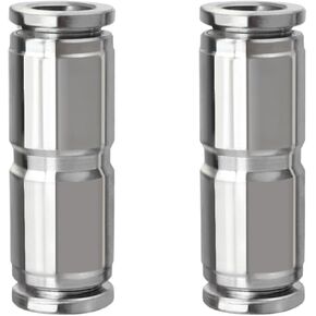 10 قطعة الفولاذ المقاوم للصدأ موصل سريع خرطوم مستقيم من خلال مقاومة درجات الحرارة العالية PU4/6/8/10/12/14/16 تركيبات هوائية (PU8) in Kuwait