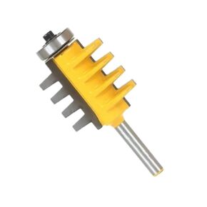 قطعة واحدة من قاطع مفصل الإصبع والسكك الحديدية، لقمة توجيه مخروطية الشكل من الكربيد لأدوات الأعمال الخشبية (1/2 بوصة) in Kuwait