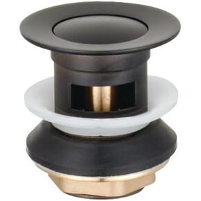 Complement Push-Up Drain with Overflow, Matte Black in Kuwait