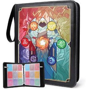 9-Pocket Card Binder,Trading Card Binder with 50 Removable Sleeves, 900 Pockets Zipper Card Album, Protable Card Holder, Game Card Book for Gift in Saudi Arabia