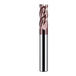 HRC62 Corner Radius End Mill R Bull Nose Milling Cutter Metal Router Tungsten Carbide Steel Tool R0.5 4Flutes(10R0.5x40x10x150) in Kuwait