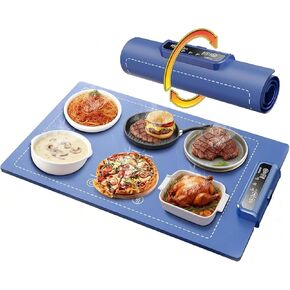 Warming Mat for Food 26"x15", Electric Silicone Food Warmer Trays for Chafing Dishes & Buffet,Portable Countertop Food Warmers for Parties, 3-Level Temp 4-Hour Timer in Saudi Arabia