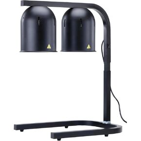 Heat Lamp for Food 500W Teflon-Coated Bulbs Food Heat Lamp for Fast and Even Heating Commercial Food Warmer with 5 Adjustable Height Lamp Stand for Home Restaurant Buffet Bakery Silver in Saudi Arabia