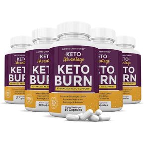 (3 Pack) Keto Advantage Keto Burn Pills 1275MG New & Improved Formula Contains Apple Cider Vinegar Extra Virgin Olive Oil Powder Green Tea Leaf 180 Capsules in Kuwait