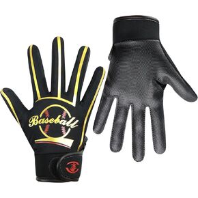 قفازات البيسبول الكلاسيكية للشباب - قبضة إضافية، مثالية معززة، امتصاص الصدمات، قفاز كرة لينة قابل للتنفس وقابل للتمدد، هدية مثالية للأطفال والأولاد والبنات in Kuwait