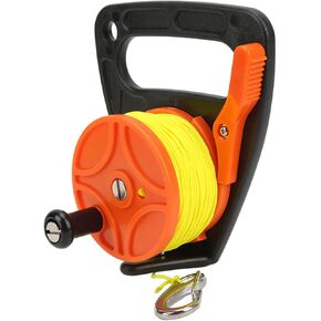 Changor Diving Reel with Thumb Stopper, 46M Nylon Line Snorkeling Scuba Diving Reel Spool, Underwater Fishing for Water Sports in Kuwait