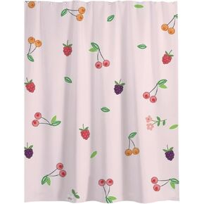 ستارة الحمام بطبعات أوراق الأزهار، ستارة دش صيفية مقاومة للماء، ستائر دش للعطلات من القماش قابلة للغسل، الحد الأدنى لديكور الحمام القديم للتخييم 72 × 72 بوصة in Kuwait