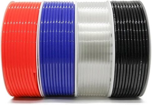 10m/20m/50mPneumatic Air Hose Plastic Tube 4mm 6mm 8mm 10mm 12mm Air Hose Tube Pneumatic Tube Polyurethane Tubing(Black 50m,8x5mm) in Saudi Arabia