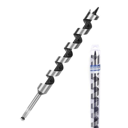 3 Pack 1/4 inch X 11.8 inch Auger Bit for Wood, 6x300mm Hex Long Auger Drill Bit for Wood, Hard Wood,Ship, Composite Materials, Drywall and DIY Projects in Saudi Arabia
