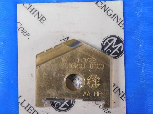 1PC New AMEC 1 3/32" 1020T-0103 Series AA TiN Carbide Spade Drill Insert HP - JH2461CN2 in Saudi Arabia