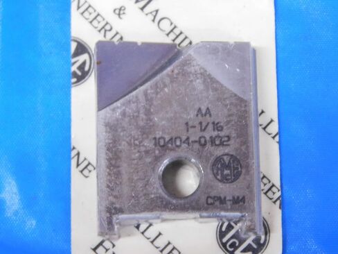 1PC New AMEC 1 1/16" 10404-0102 Series AA Carbide Spade Drill Insert CPM-M4 - JH2460CN2 in Saudi Arabia