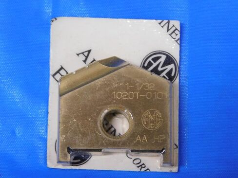 1PC New AMEC 1 1/32" 1020T-0101 Series AA HP TiN Carbide Spade Drill Insert - JH2459CN2 in Saudi Arabia