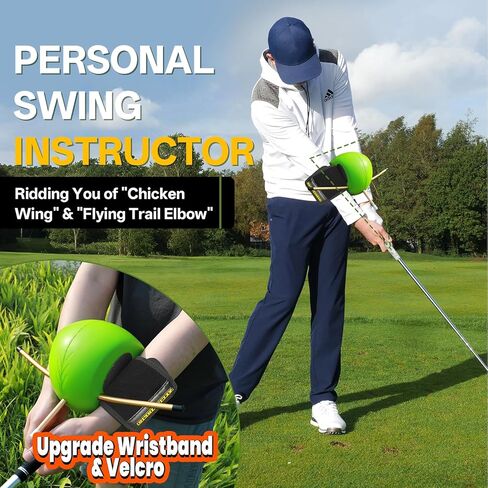 The Connector Golf Training Aid in Improving Hand Positioning, Smart Ball Golf Training Aid for Posture Correction Practice. Golf Swing Trainers are Suitable for Golfers at All Levels, (with Velcro) in Saudi Arabia
