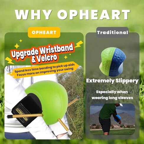 The Connector Golf Training Aid in Improving Hand Positioning, Smart Ball Golf Training Aid for Posture Correction Practice. Golf Swing Trainers are Suitable for Golfers at All Levels, (with Velcro) in Saudi Arabia