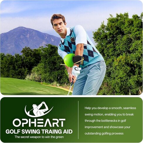 The Connector Golf Training Aid in Improving Hand Positioning, Smart Ball Golf Training Aid for Posture Correction Practice. Golf Swing Trainers are Suitable for Golfers at All Levels, (with Velcro) in Saudi Arabia