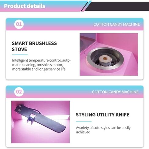 Commercial Self-Service Cotton Candy Vending Machine Touch Control Fluffy Treat Maker for Street Vendors and Event Venues Easy Clean Consistent Output Great for Business Investment in Saudi Arabia